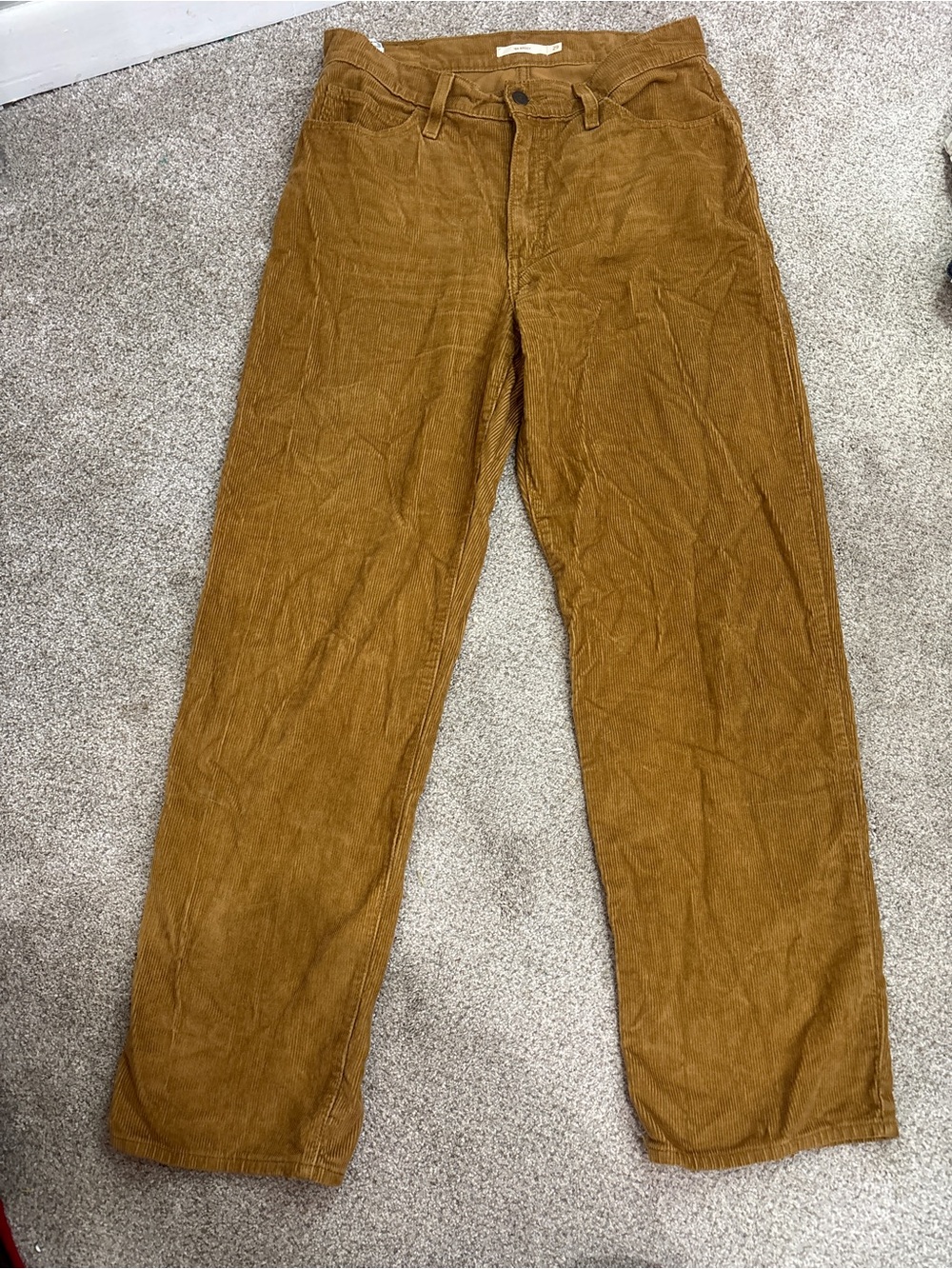 Levi's ‘94 Baggy Corduroy Pants Women's Size 28 Brown Cotton High Rise Straight